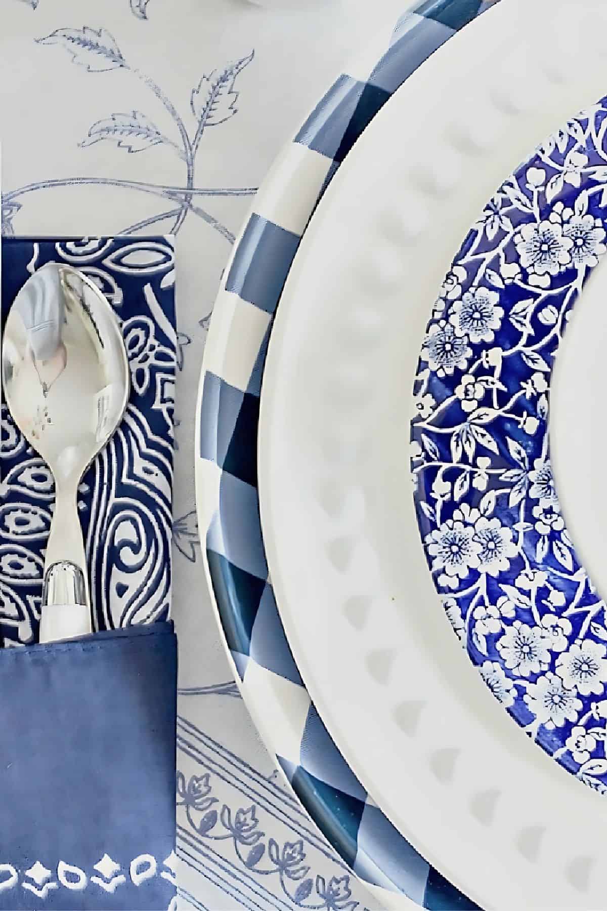 winter place setting