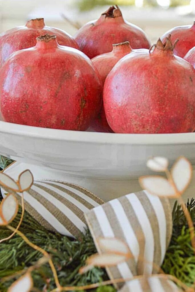 poms in a white bowl