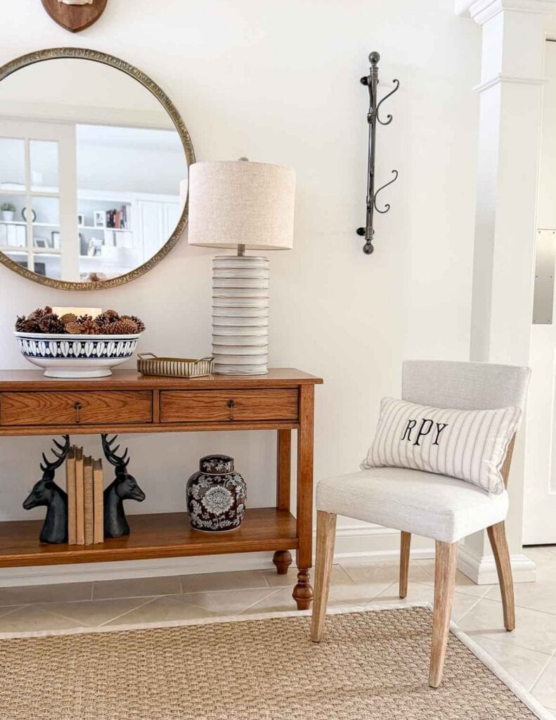 dining room chair in a foyer