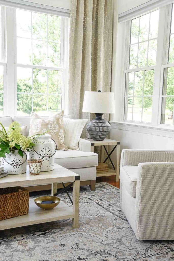 sunroom in a Transitional style