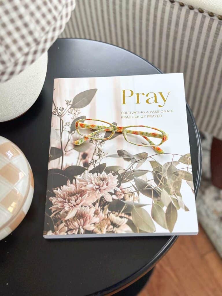 book on a drink table