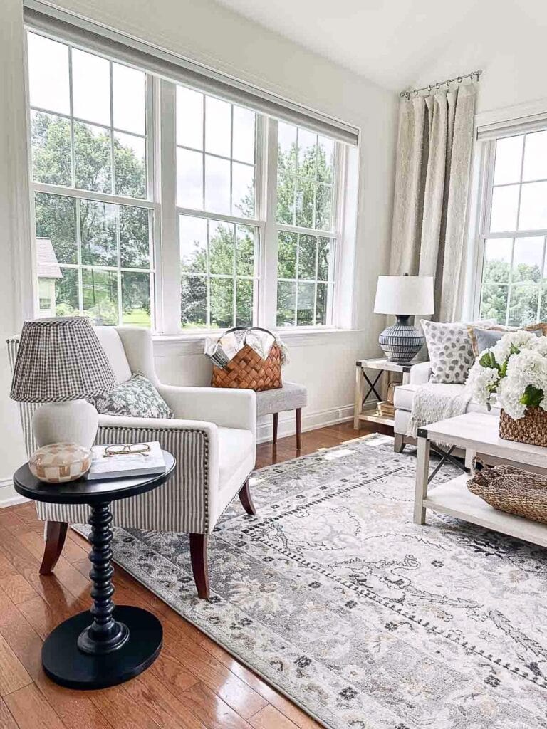 left side of the sunroom