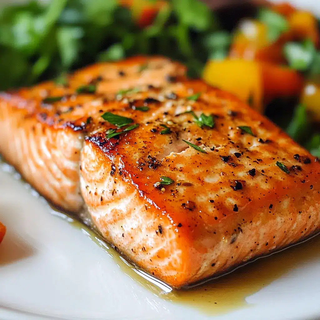 COOKED SALMON ON A DISH