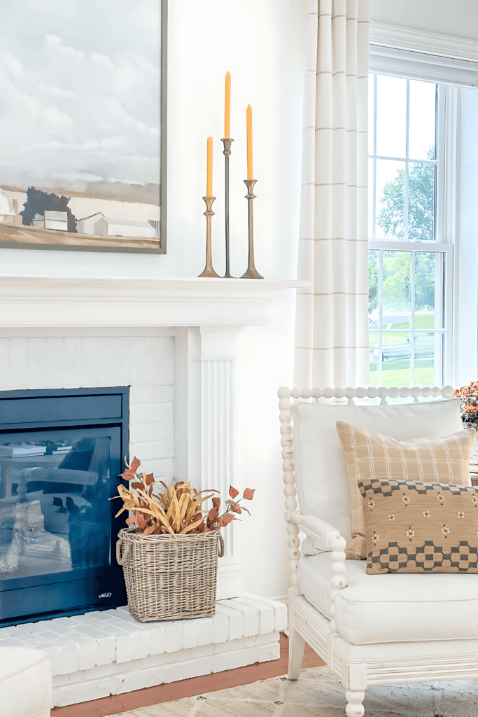 11 FALL MANTEL-trio of candlesticks