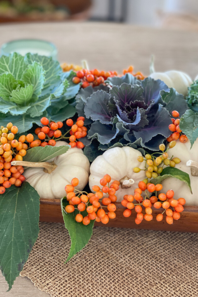 Fall Arrangement in dough bowl