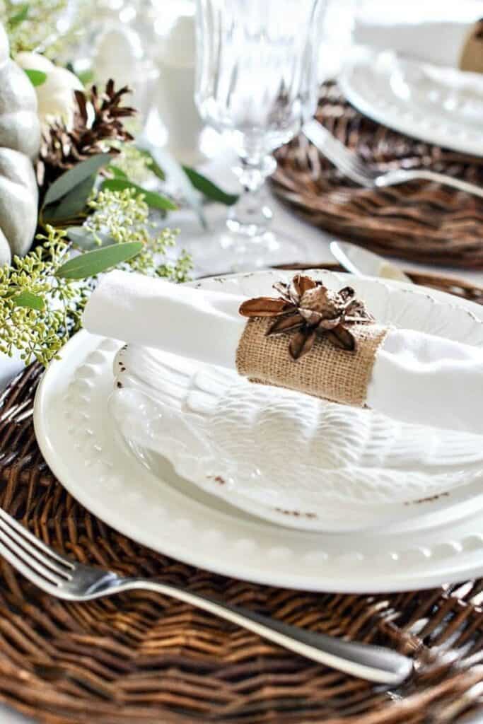 Thanksgiving place setting