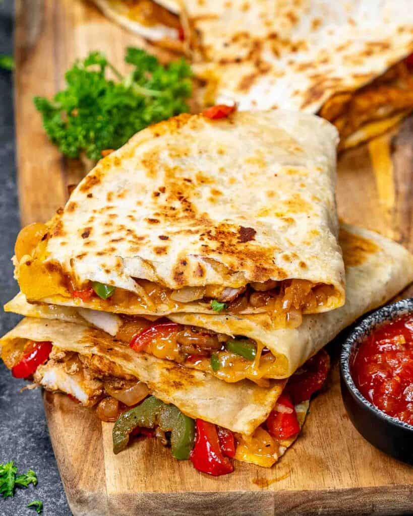 Chicken Fajita Quesadillas