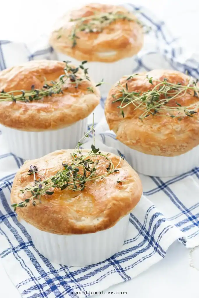 individual chicken pies