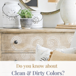 pin for post about clean and dirty colors