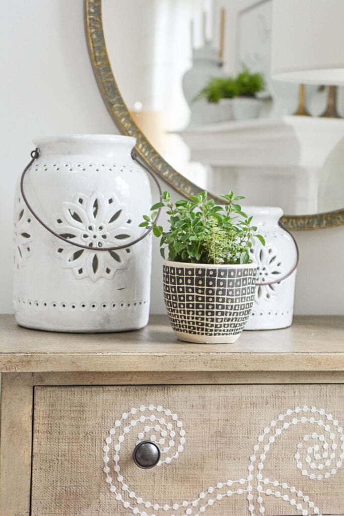 classic chest and trendy decor