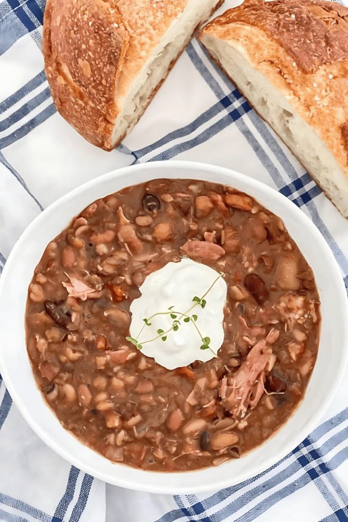 HEARTY HAM AND BEAN SOUP