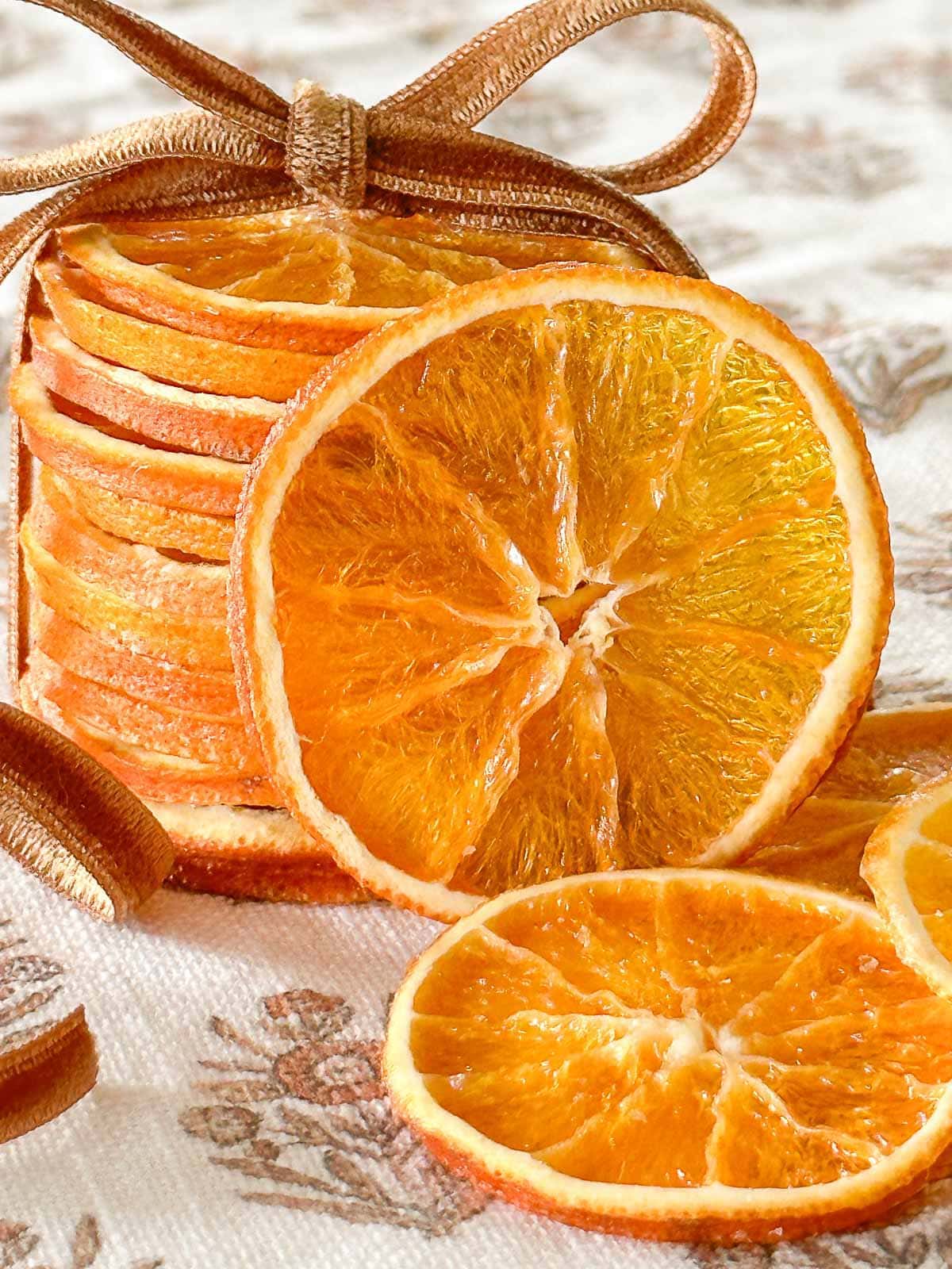 STACK OF DRIED ORANGES