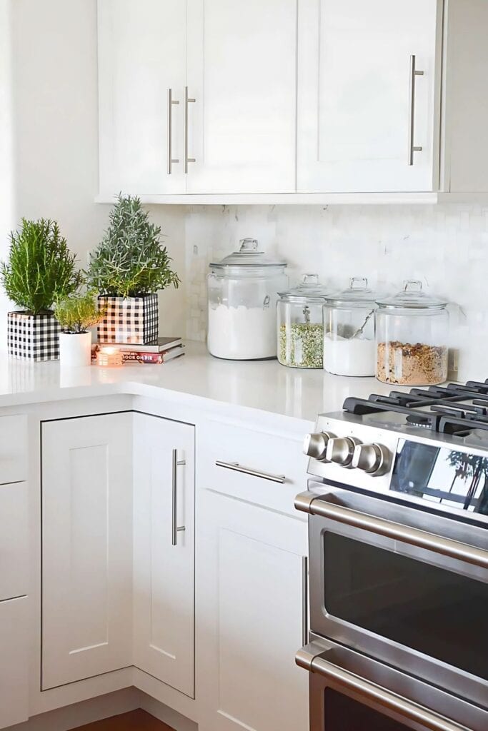 Christmas Kitchen- Trees on a counter