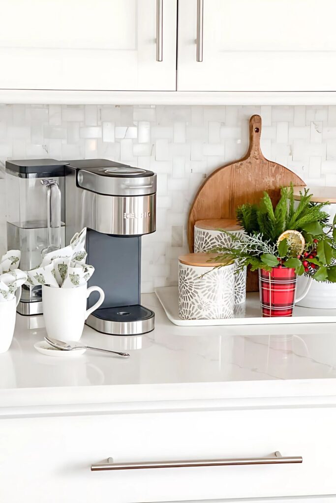 1 Christmas Kitchen-coffee station