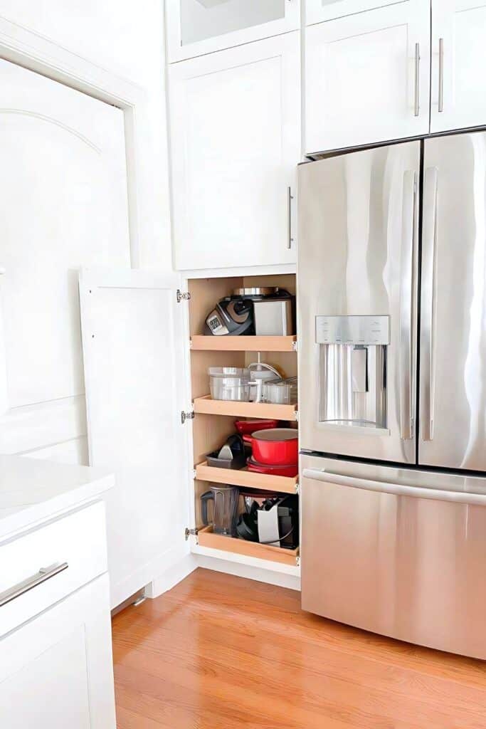 1 DECORATING KITCHEN COUNTERTOPS-small appliance in pantry and not on countertops