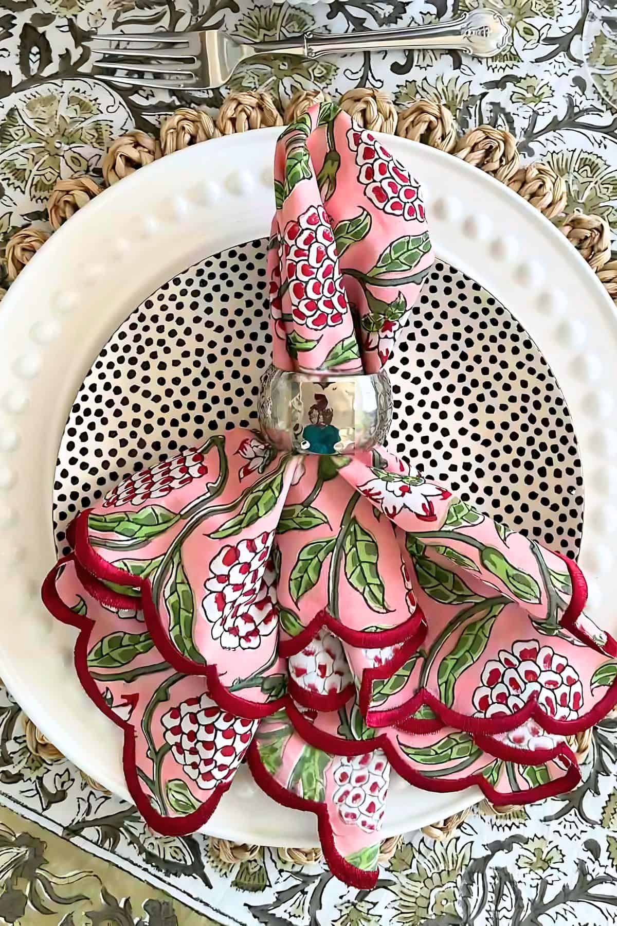 bohemian place setting