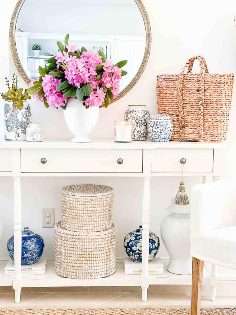 summer foyer ideas- summer foyer