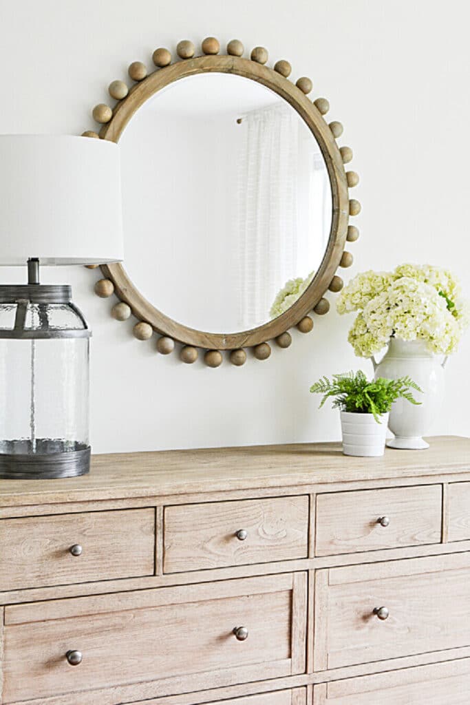 SUMMER GUEST ROOM DRESSER AND MIRROR