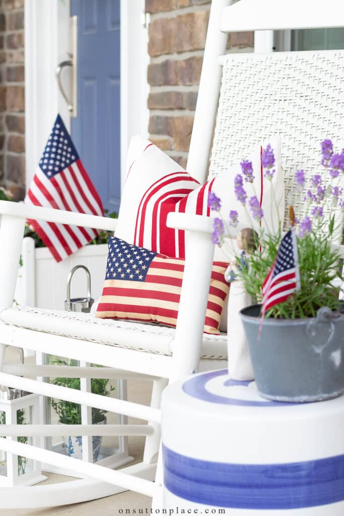 patriotic porch decor