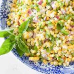 bowl of fresh corn salad