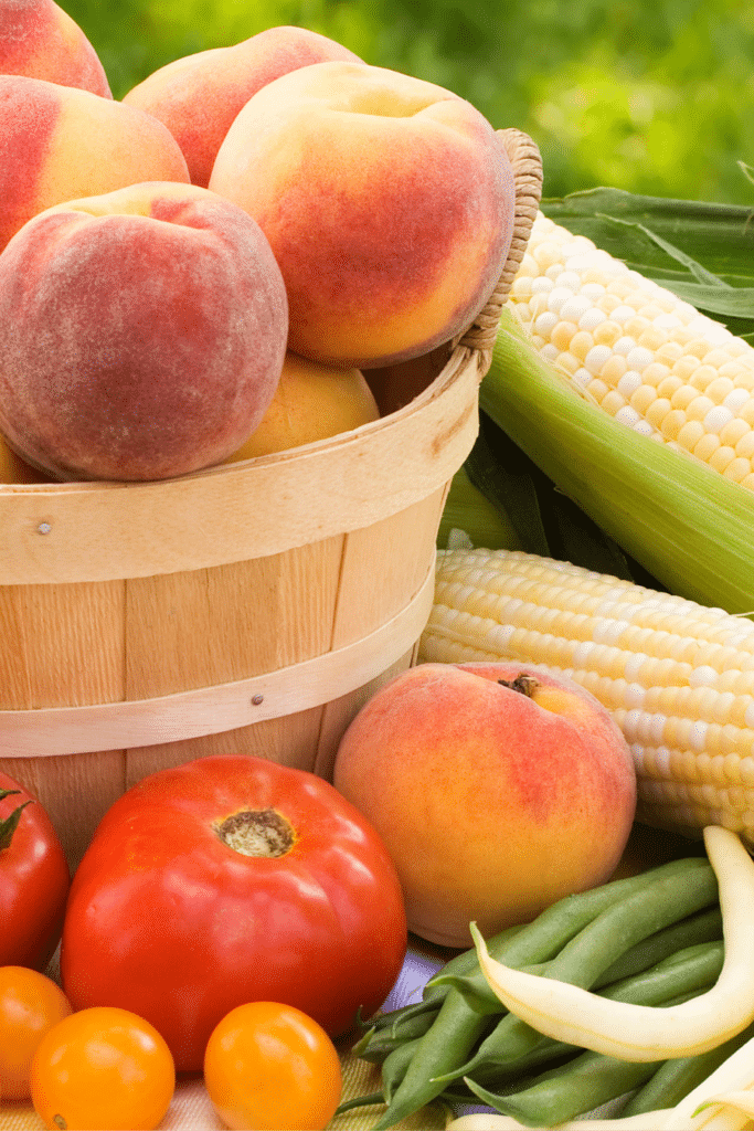 farm market fruits and veggies