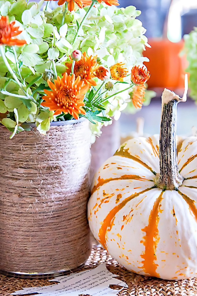 TWINE WRAPPED VASE FROM A CAN-ENHANCED