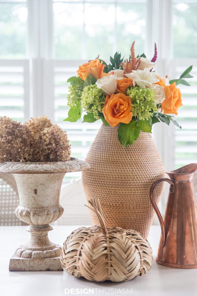 fall arrangement on a table