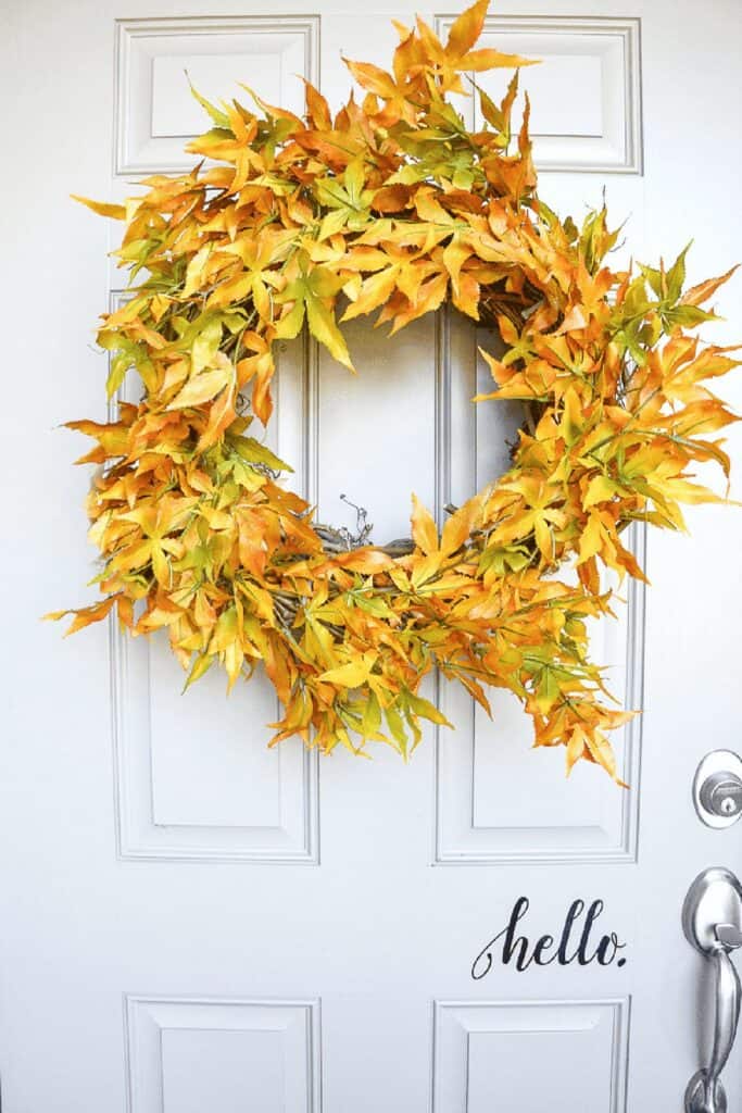 leaf wreath