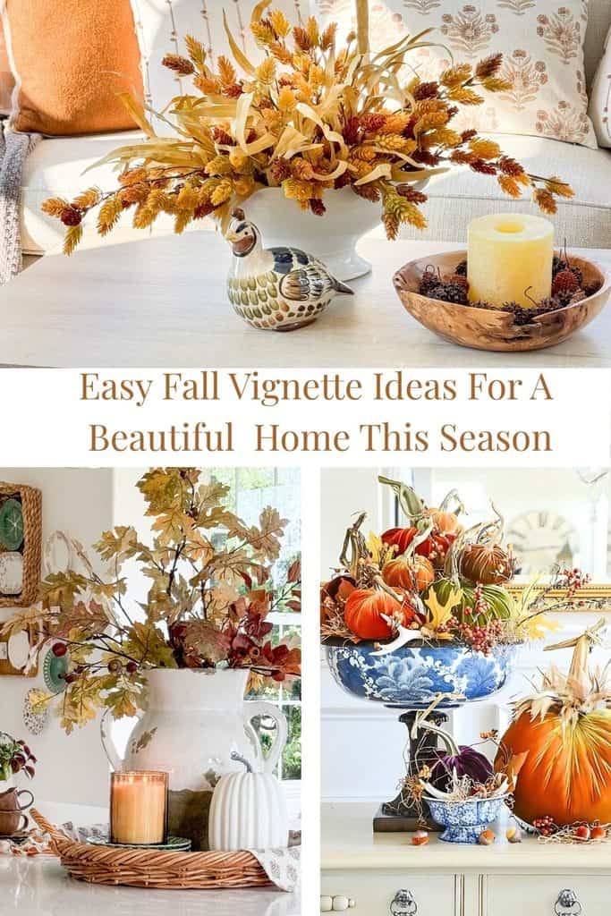 How To Style A Fall Vignette Step By Step