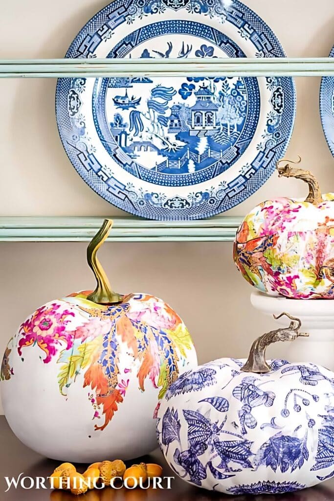 chinoiserie pumpkins
