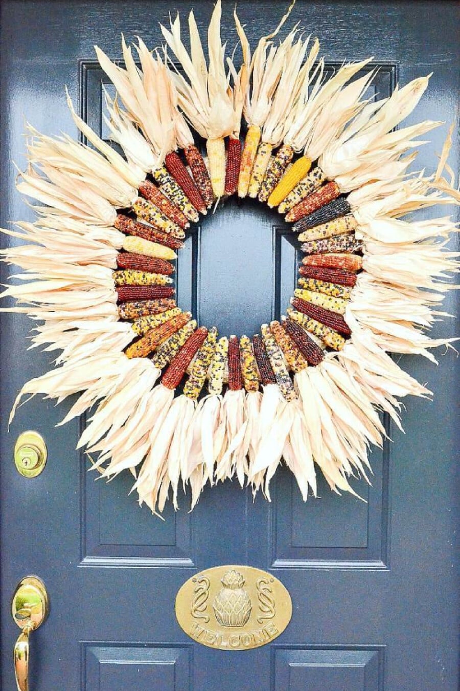 5 Easy Fall Wreaths And A Brambly Front Door Basket