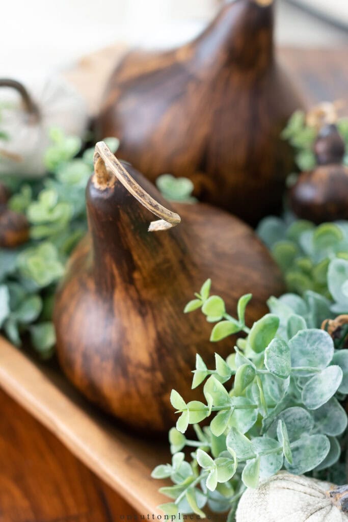 dried gourds in an arrangement