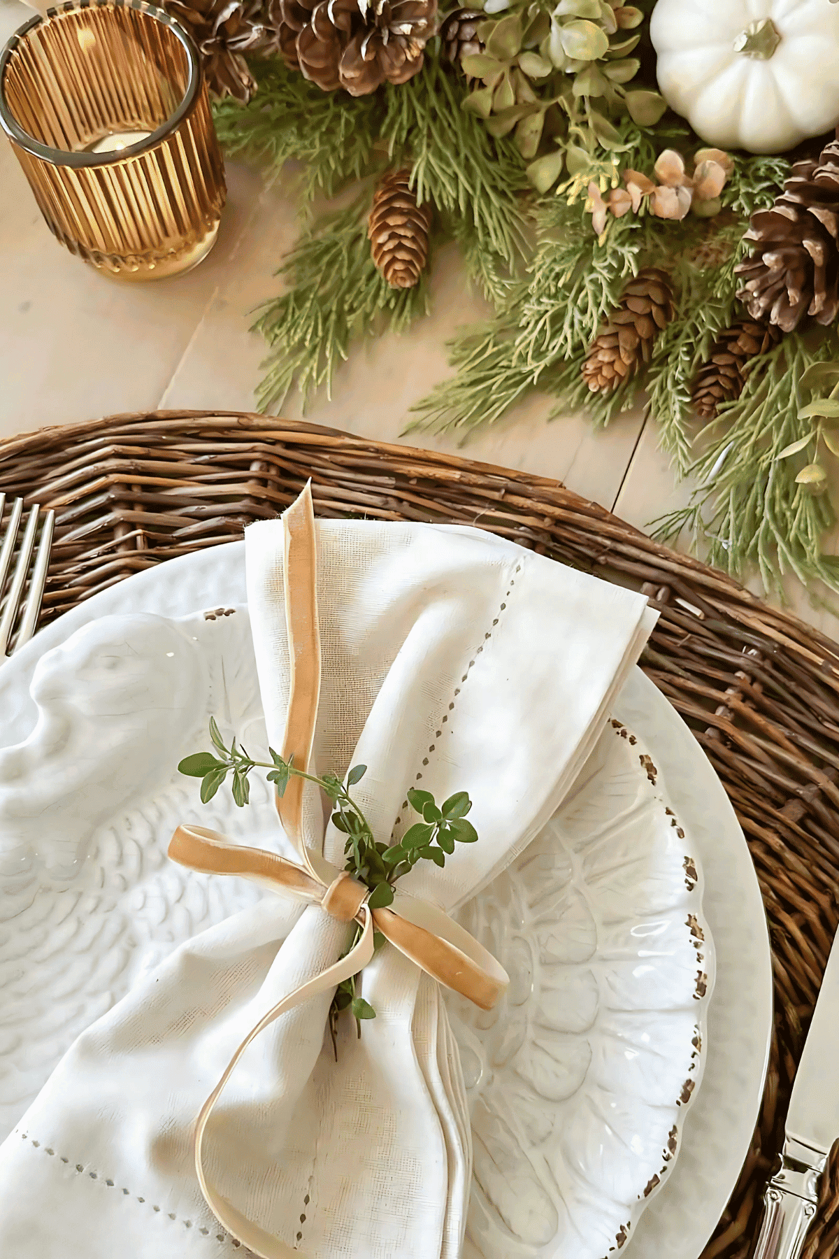 Thanksgiving place setting