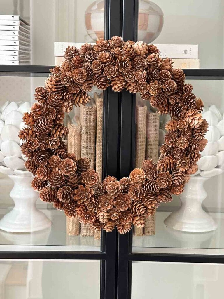 pinecone wreath