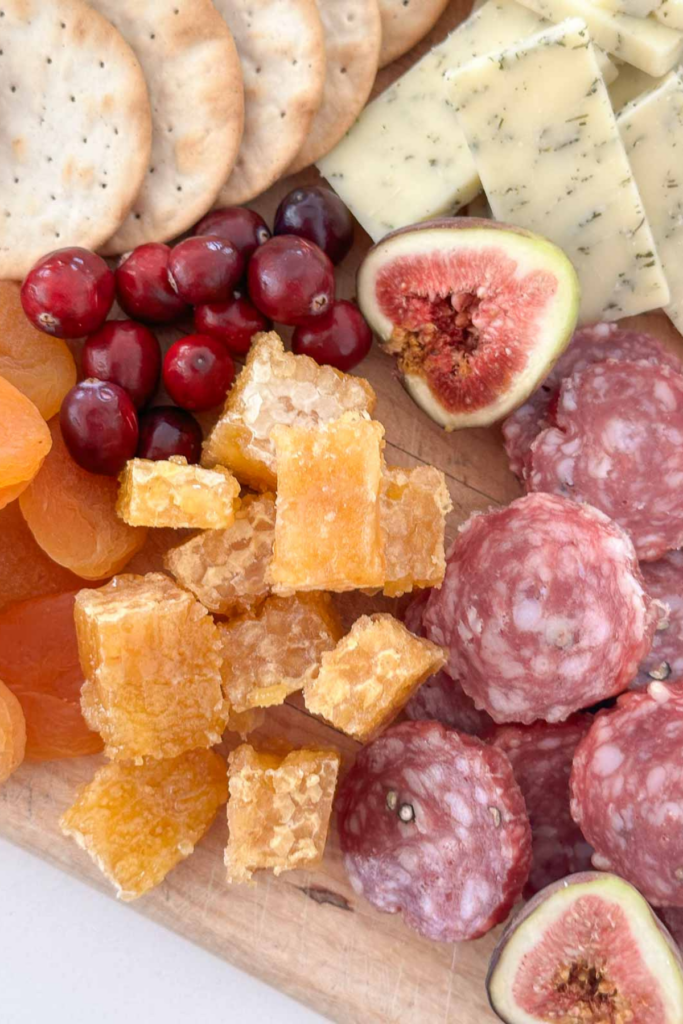 cubes of honeycomb on the board