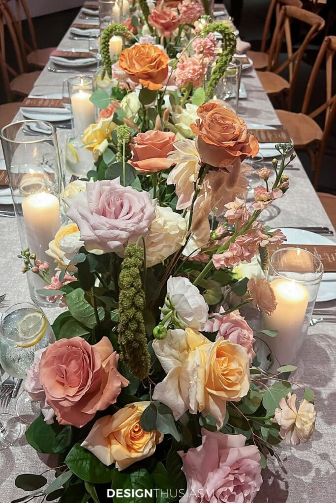 wedding reception table