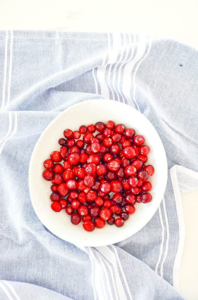 cranberries in a bowl