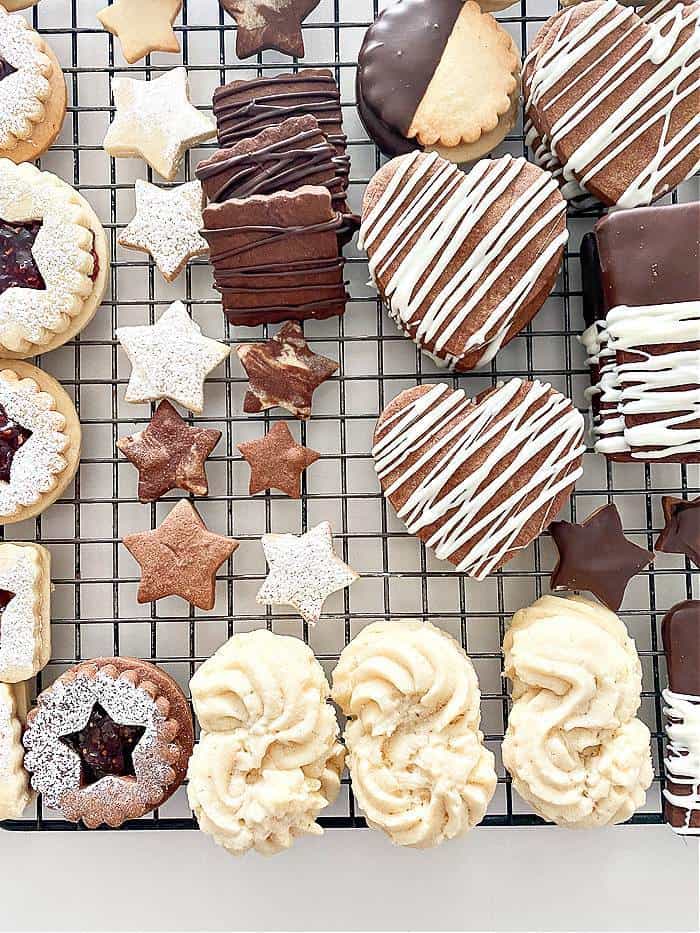 cookies on a wire rack