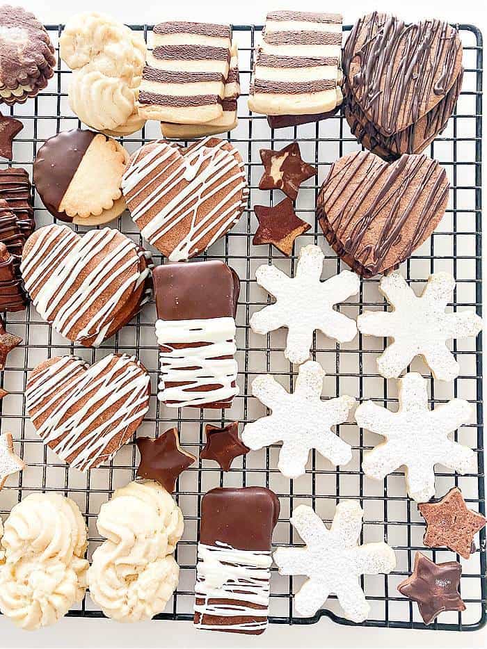 cookies on a wire rack