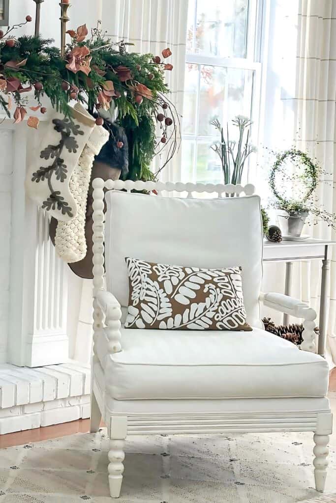 Stocking on the mantel