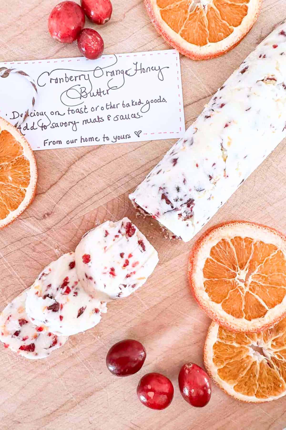 CRANBERRY ORANGE HONEY BUTTER