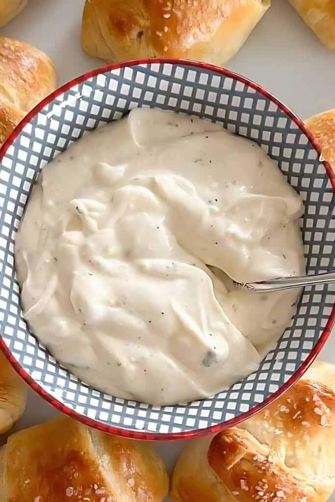 dipping sauce in a bowl