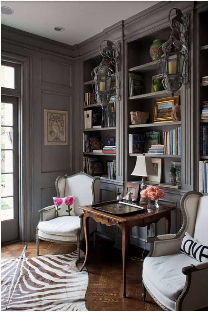 color drenched study