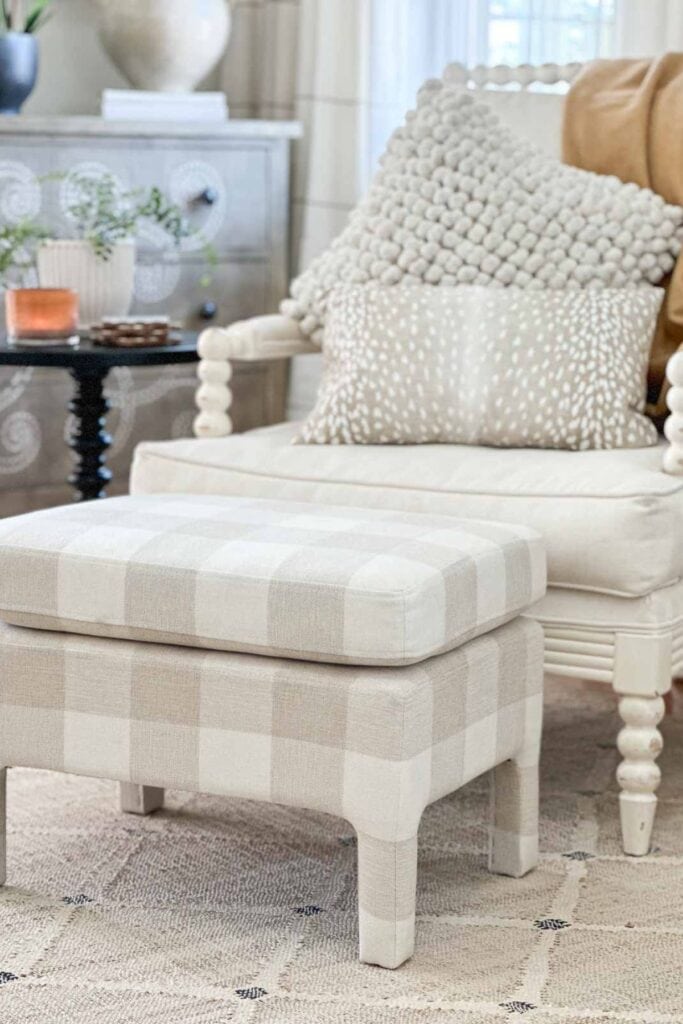 upholstered ottoman