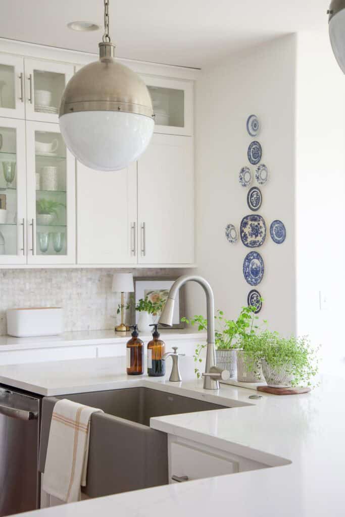 HERBS IN POTTERY POTS