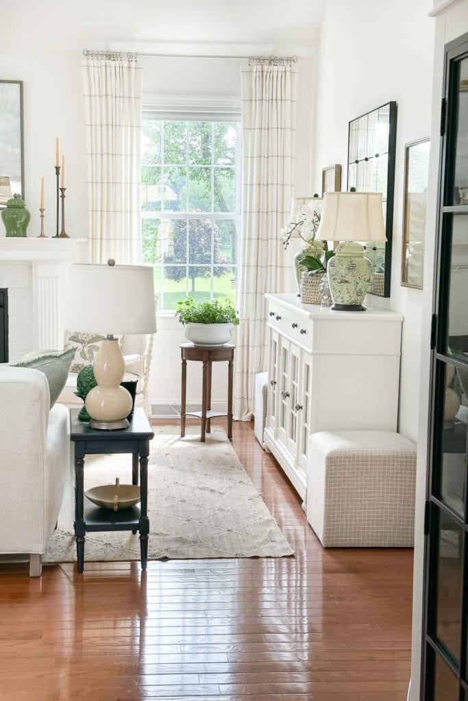 side view of living room