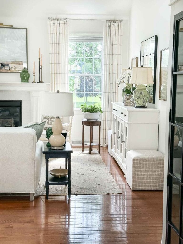 side view of living room