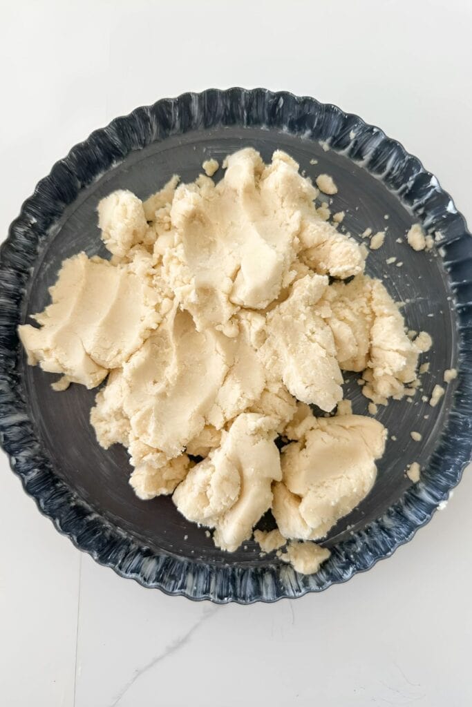 SHORTBREAD COOKIE RECIPE- dough in tart pan