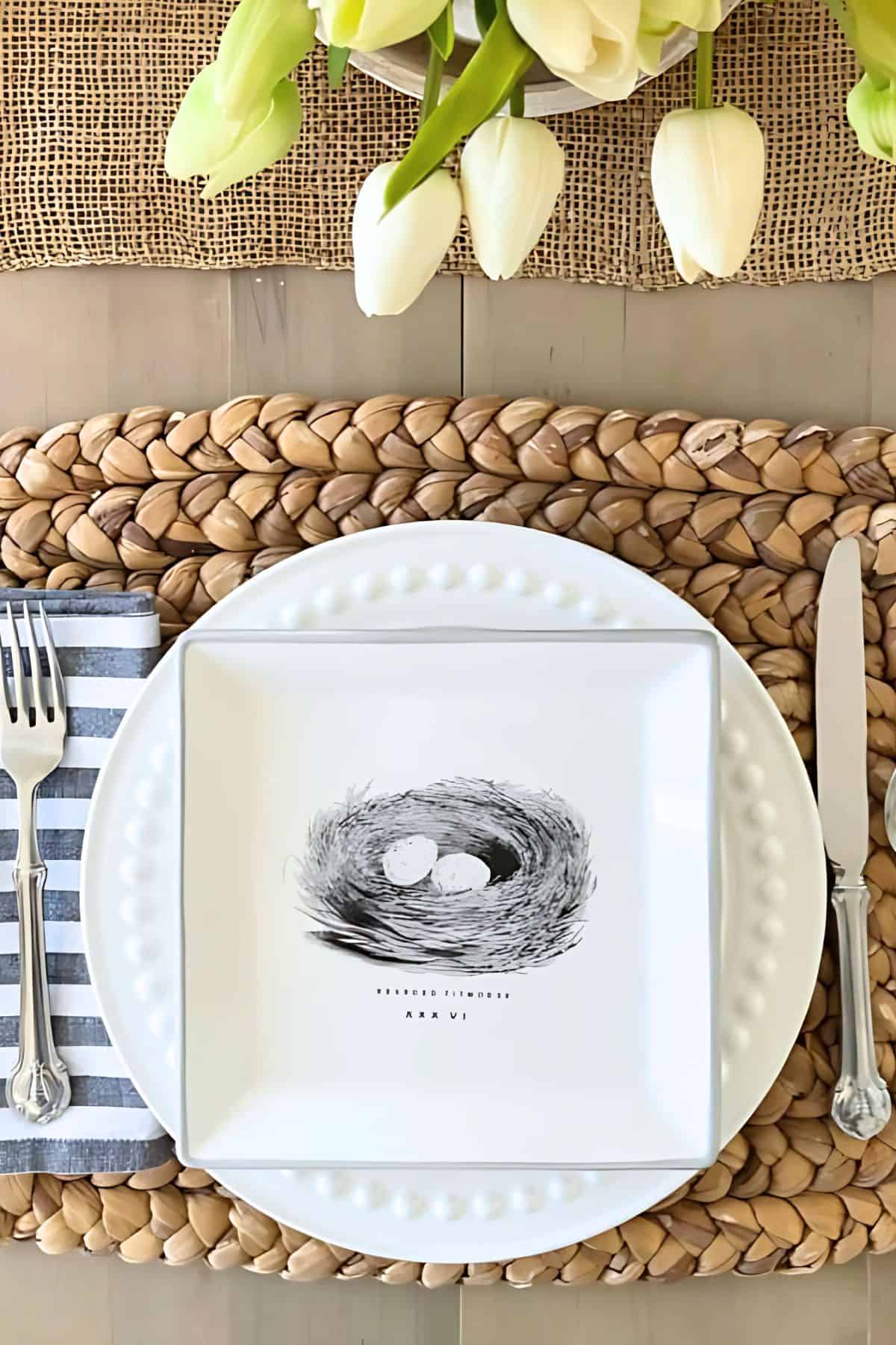 spring place setting