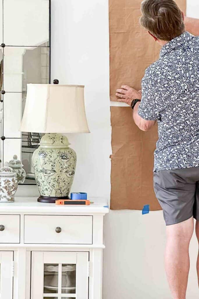 bobby measuring for the botanical pictures